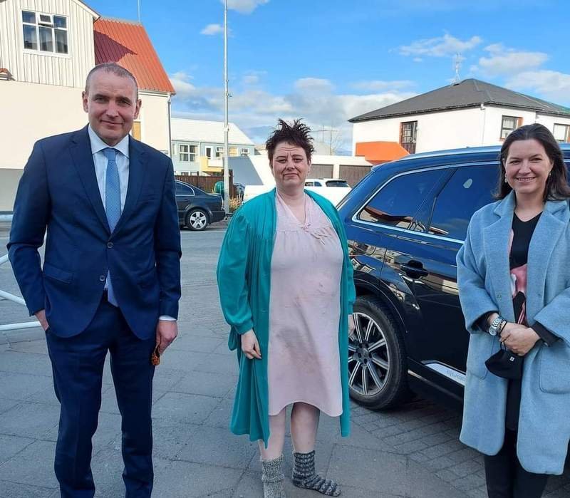 Formaðurinn ásamt forsetahjónunum fyrir nokkrum misserum.