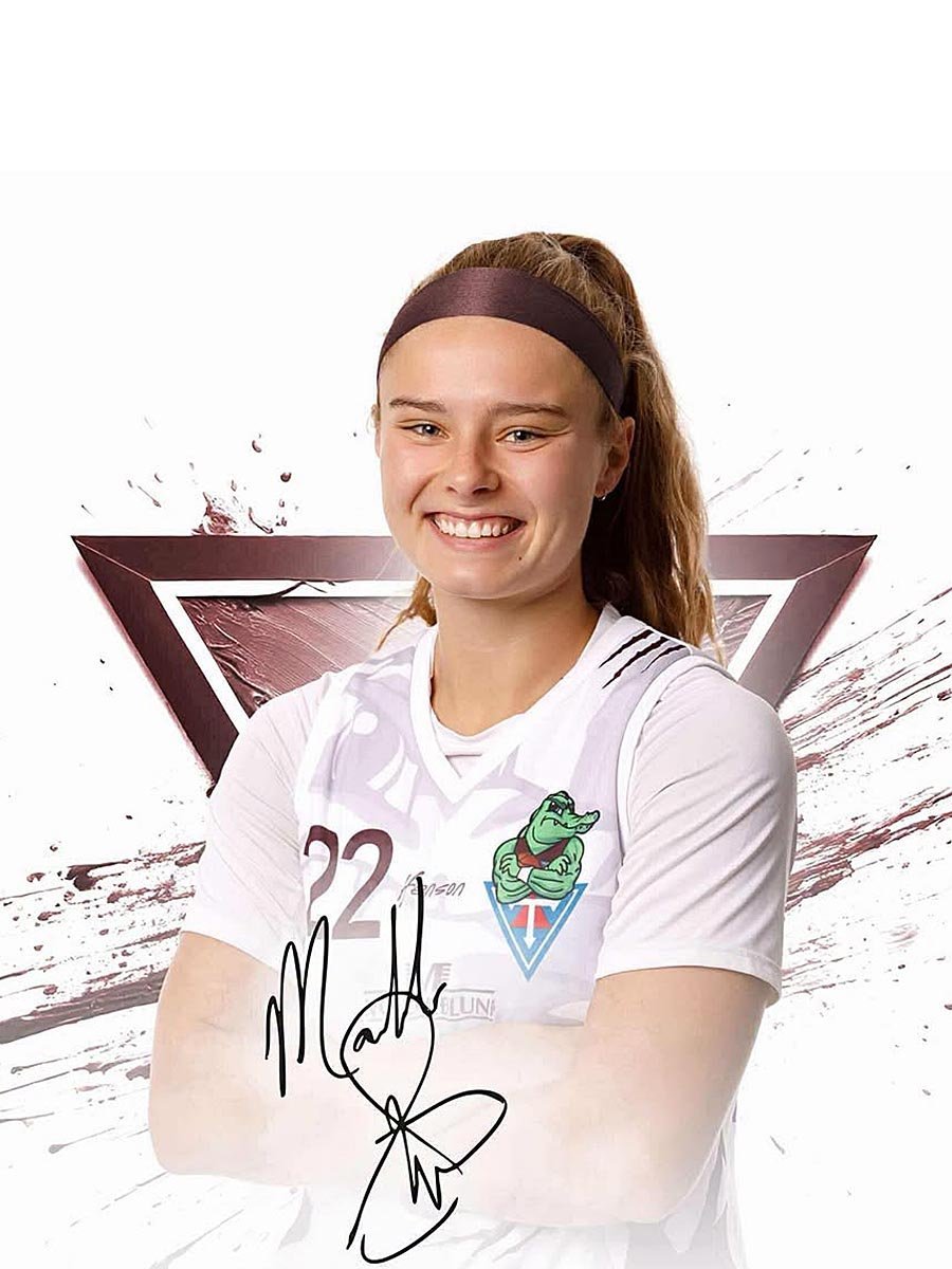 Maddie Sutton kampakát. MYND: DAVÍÐ MÁR