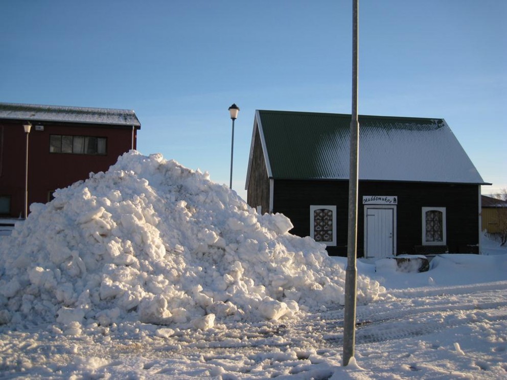 Vilja ekki snjóskafl við Maddömukot