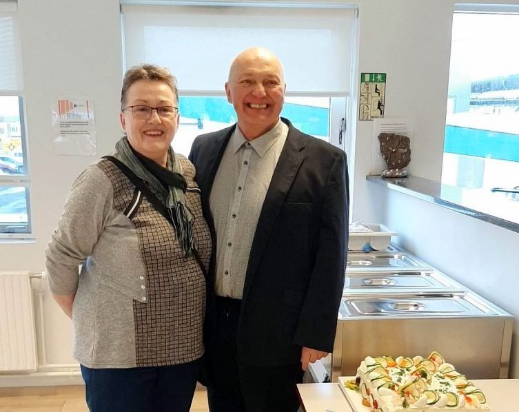 Magnús ásamt konu sinni Ástu Pálínu Ragnarsdóttur. Mynd: Fisk.is.