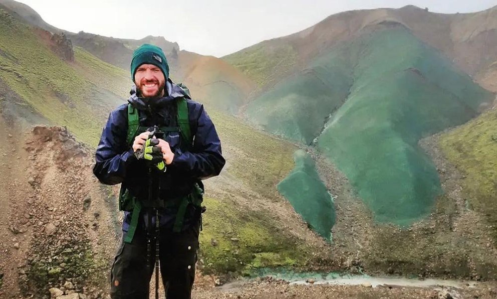 Magnús Freyr á fjöllum. MYND AÐSEND