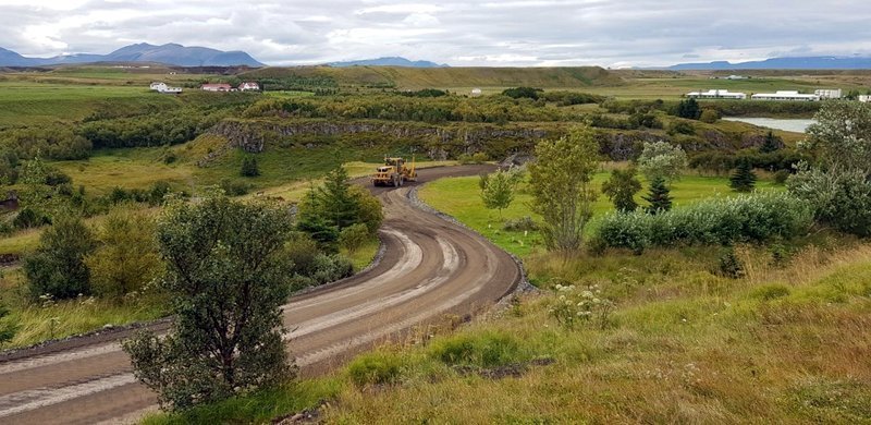 Undirbúningur fyrir malbik. Mynd: Blonduos.is