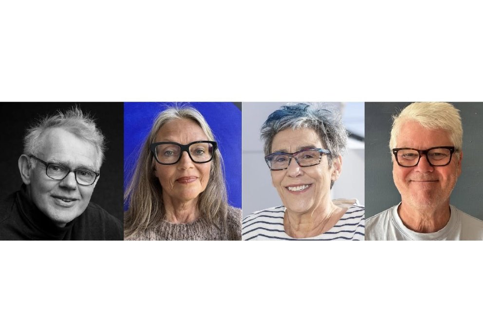 Fyrirlesarar þingsins, Pétur Gunnarsson, Ingibjörg Eyþórsdóttir, Ingunn Ásdísardóttir og Guðmundur Andri Thorsson. Mynd: Aðsend.