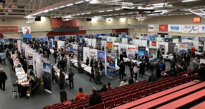 Í nógu að snúast á Mannamótum. Mynd: SSNV.