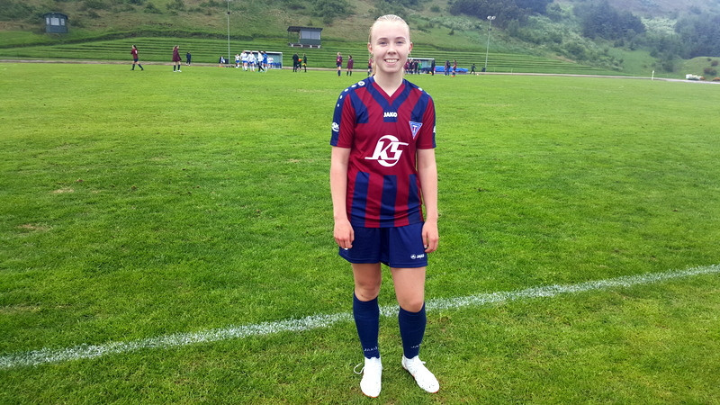 María Dögg var á skotskónum í dag og setti tvö á móti Gróttu/KR. Mynd:PF.