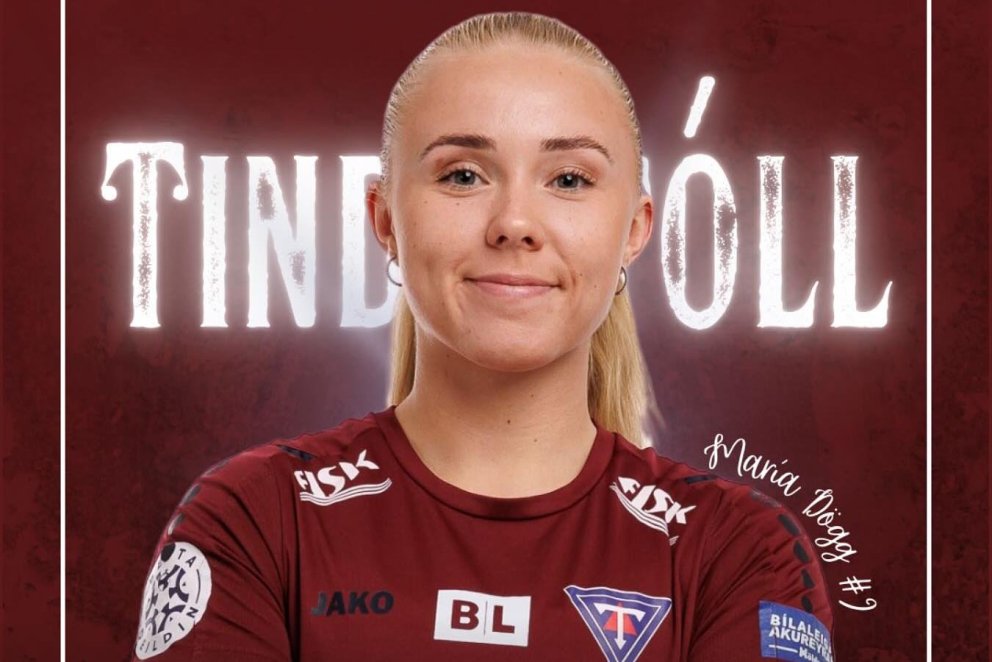 María Dögg gerði eina mark leiksins.