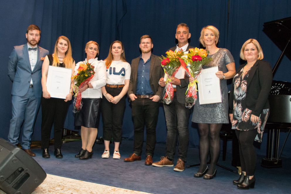 Viðurkenningahafar á uppskeruhátíð feraþjónustunnar. Mynd: northiceland.is