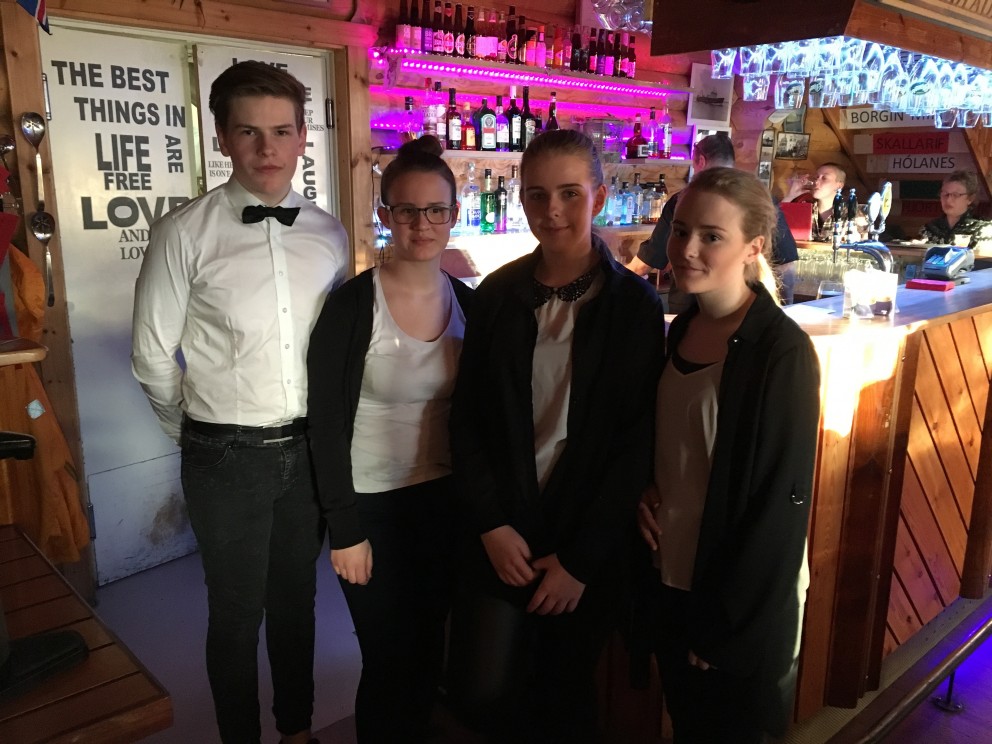 Nemendur úr 10. bekk Höfðaskóla. Mynd: Dagný Rósa Úlfarsdóttir