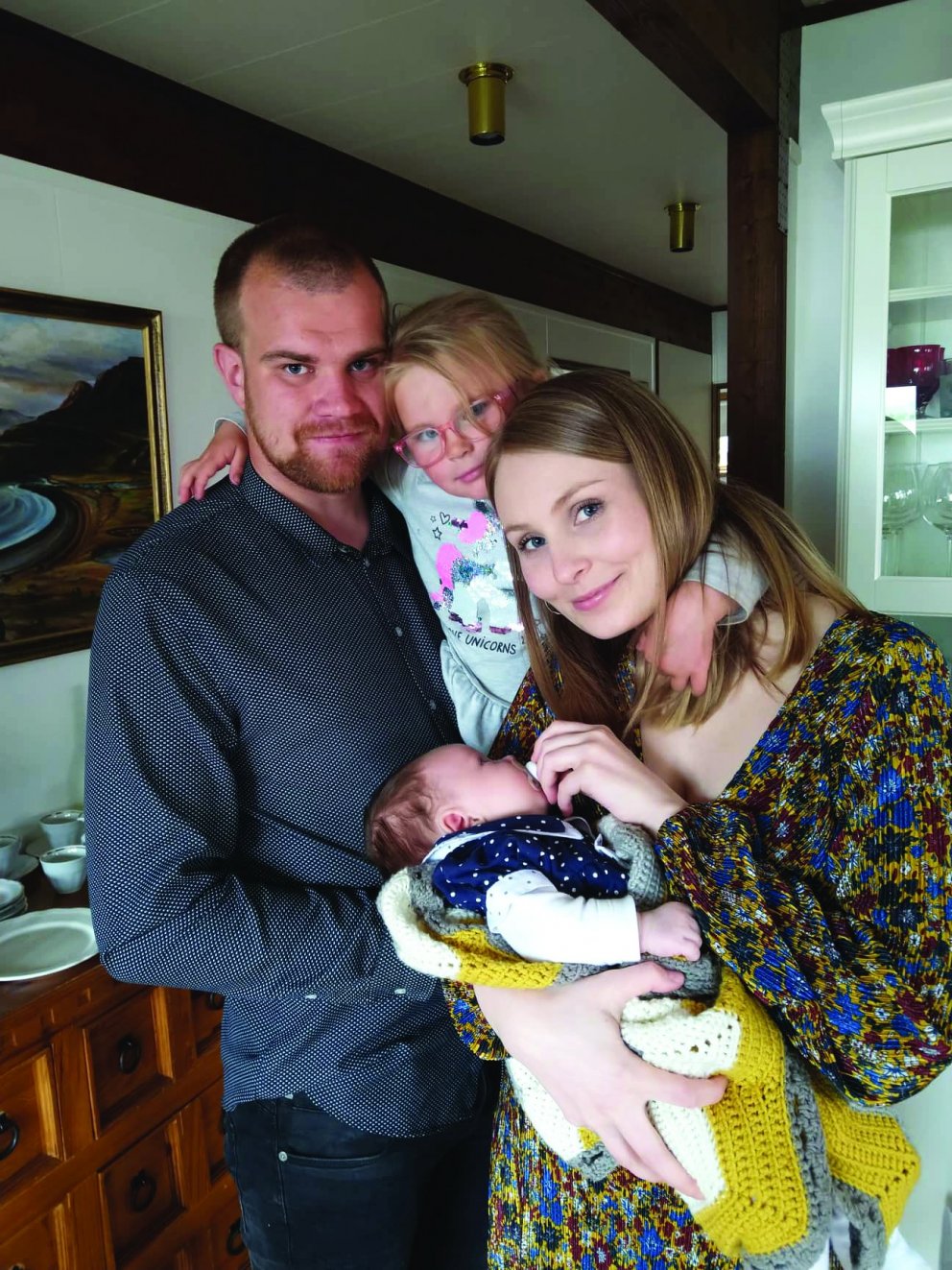 Á myndinn eru þau Sveinn Rúnar og Margrét Petra ásamt Emmu og Viktoríu. 
MYND: aðsend