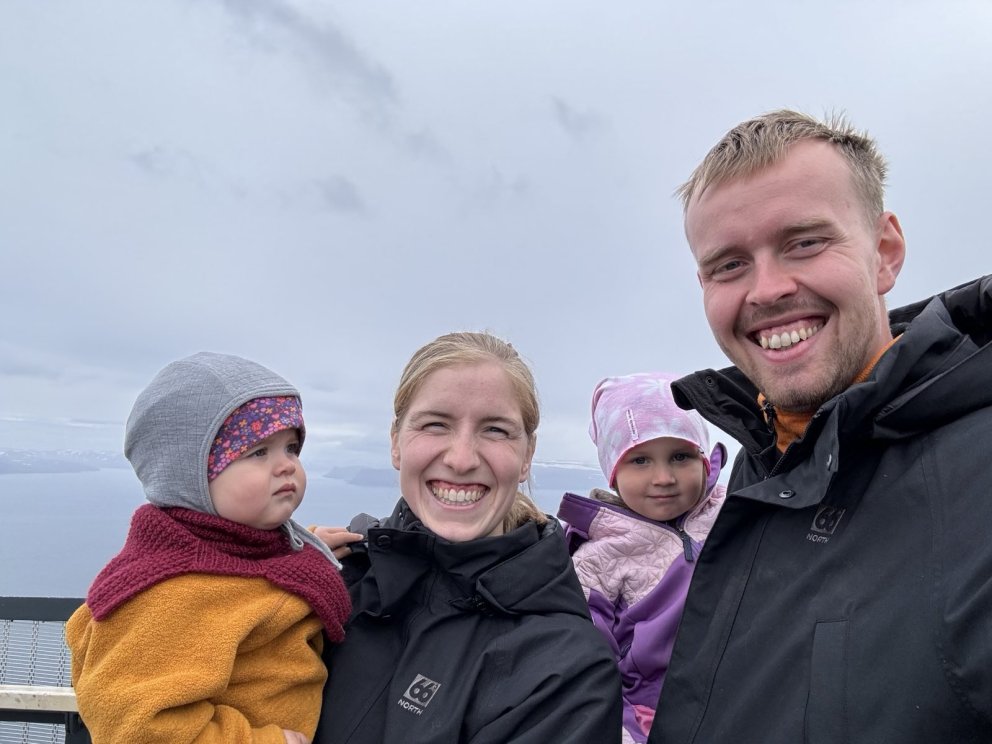 Pála Margrét ásamt Bergdísi Lilju, Signýju Rut og Sveinbirni. MYND AÐSEND