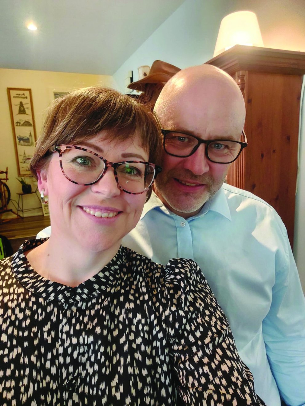 Aðalbjörg og Óskar á góðri stundu. MYND AÐSEND