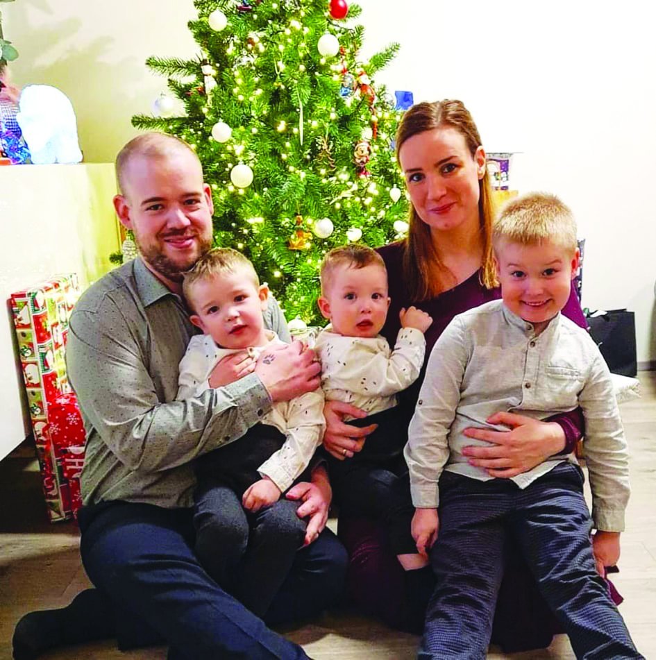 Matgæðingurinn Ragnar Helgason og fjölskyldan hans. MYND AÐSEND