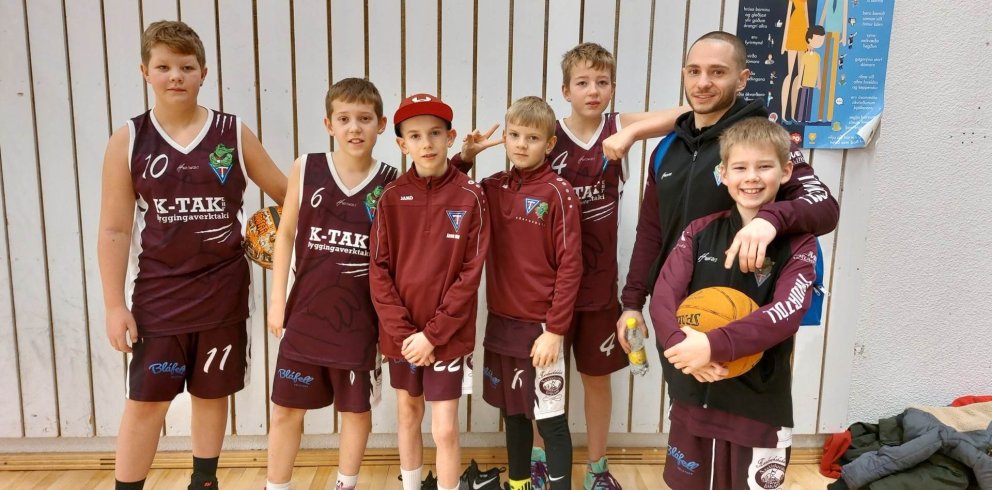 Strákarnir í MB11 fyrir fyrsta leikinn. Ljósmyndari: Guðbjörg Ósk Valgarðsdóttir