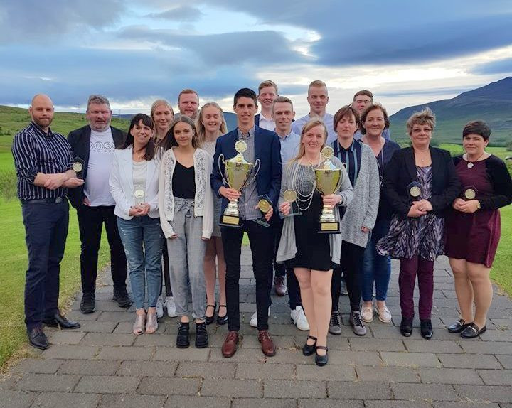 Verðlaunahafar allra flokka eftir vel heppnað Meistaramót Golfklúbbs Sauðárkróks Mynd: GSS.