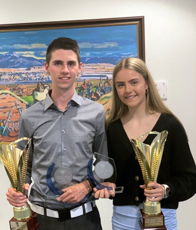 Systkinin og klúbbmeistarar GSS, Arnar Geir og Anna Karen Hjartarbörn. Myndir: Hjörtur Geirmundsson.