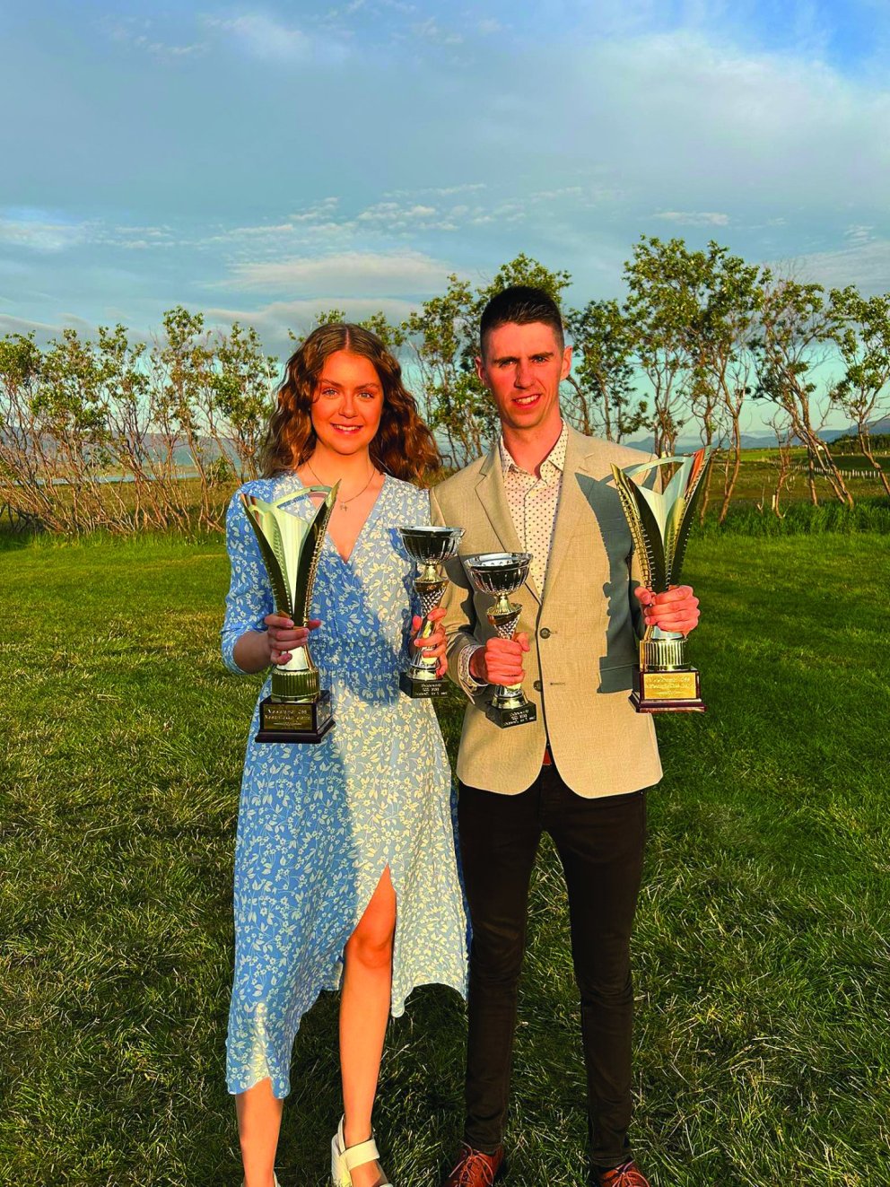 Mynd: Anna Karen og Arnar Geir klúbbmeistarar GSS. Mynd: Hjörtur Geirmundsson