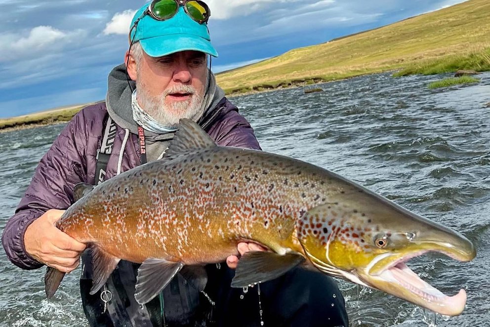 Stebbi Lísu með einn yfir meðallagi (!) í Miðfjarðará í fyrra. MYND AÐSEND