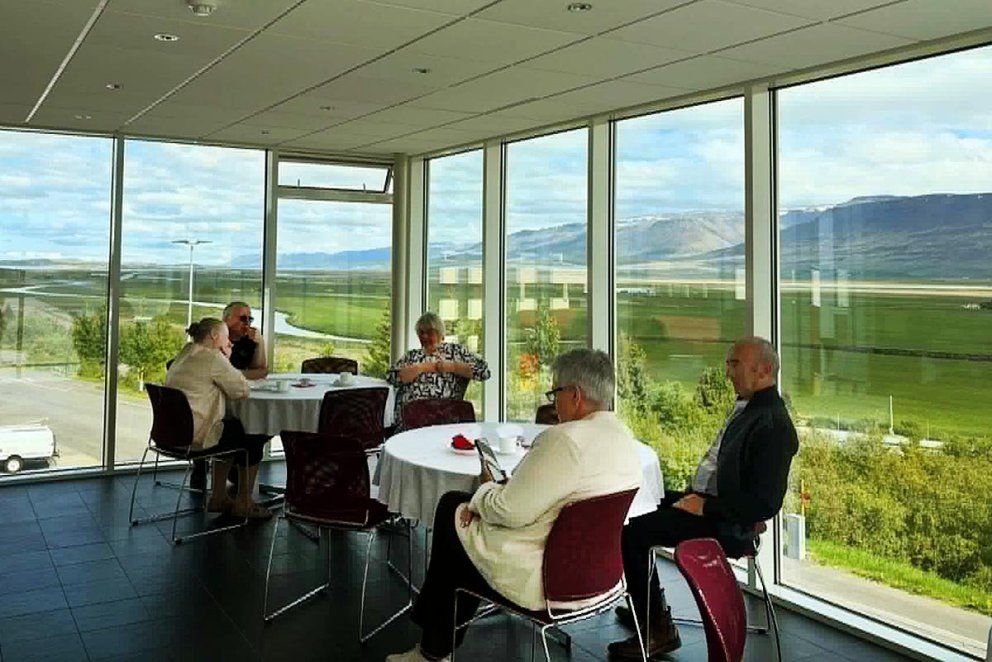 Það er ekki amalegt útsýnið úr Stefánsstofu í Miðgarði – sennilega eitt það albesta í Skagafirði. MYNDIR AÐSENDAR