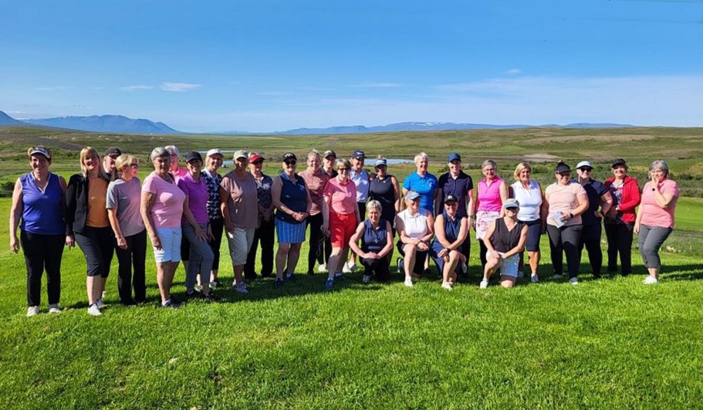 Keppendur á mótinu. MYND AF FB-SÍÐU GOLFKLÚBBSINS ÓSS
