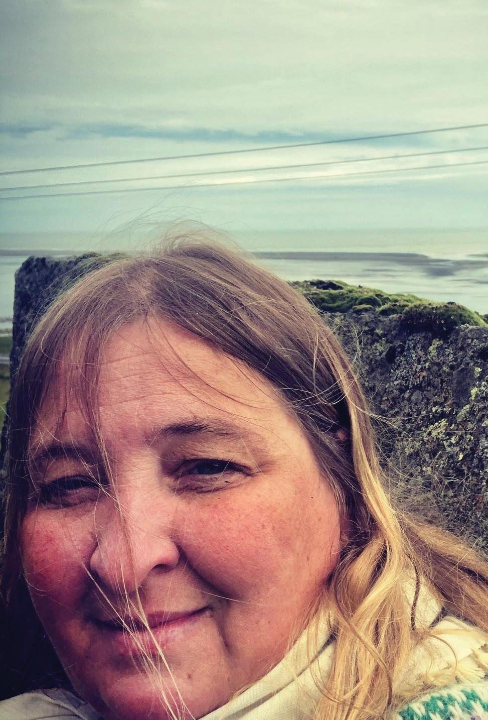 Móheiður á slóðum Einars Braga og Þórbergs Þórðarsonar í Suðursveit. AÐSEND MYND