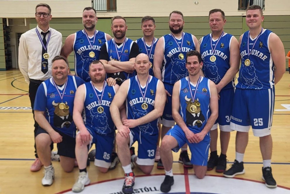 Meistarar Molduxa helsáttir að móti loknu. MYND AF SÍÐU MOLDUXA