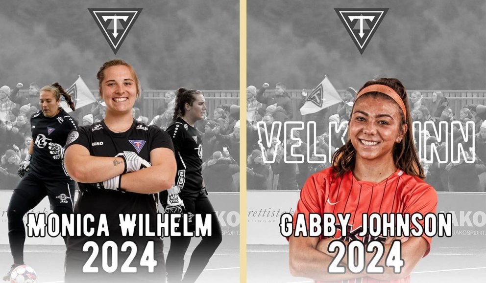 Monica Wilhelm og Gabby Johnson eru klárar í slaginn.