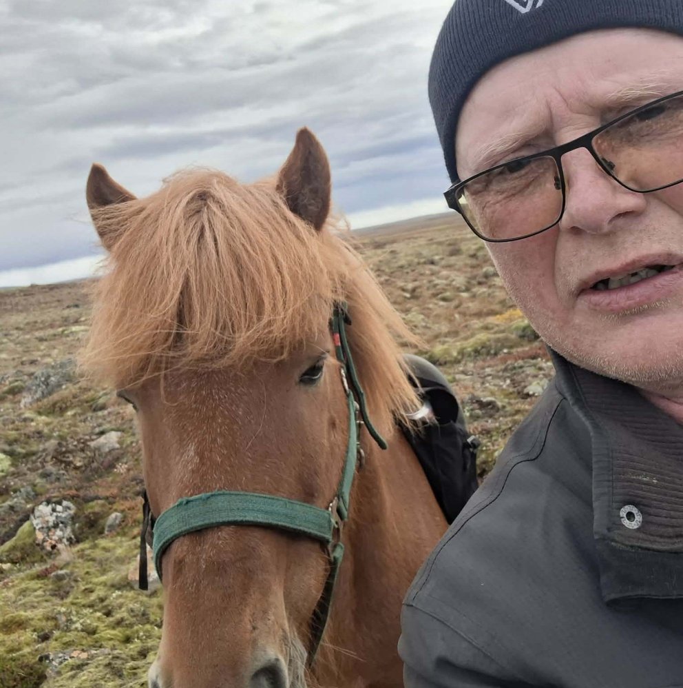 Guðmundur og Rauður sameinaðir. Mynd: Af facebook.