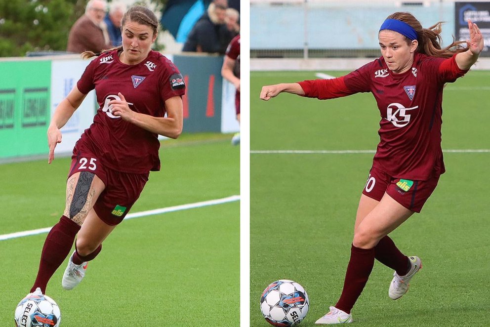 Murr og Hannah áttu skínandi leiki fyrir lið Tindastóls í sumar: MYNDIR: ÓAB