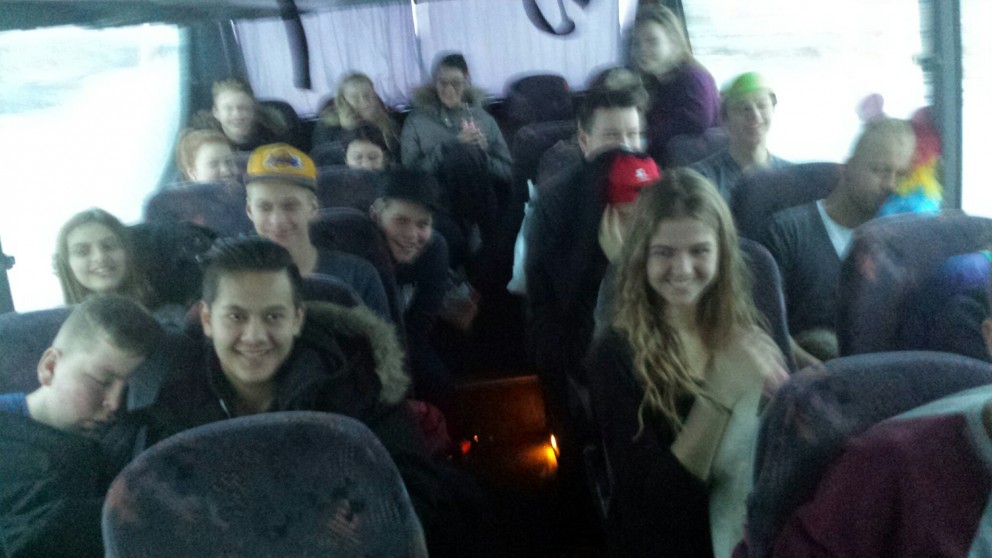 Myndbönd frá Staðará - FNV nemar biðu 12 tíma í rútu