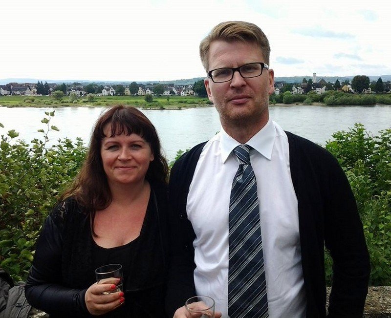 Matgæðingarnir Sigríður og Friðrik Þór.