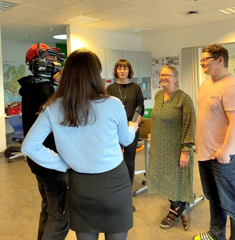 Frá upptöku í Árskóla. Aðsend mynd.