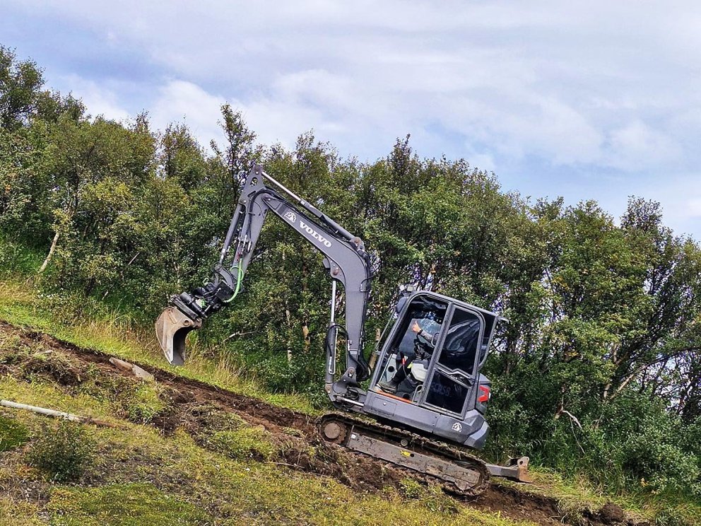 Jói Þórðar og félagar hafa efalaust þurft að vanda sig í þessum aðstæðum. MYNDIR: Þ.HANSEN EHF
