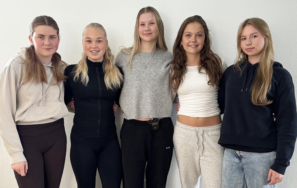 Greta Berglind, Valgerður Rakel, Laufey Cara, Dagmar Helga og Ylfa Marie. MYND AÐSEND