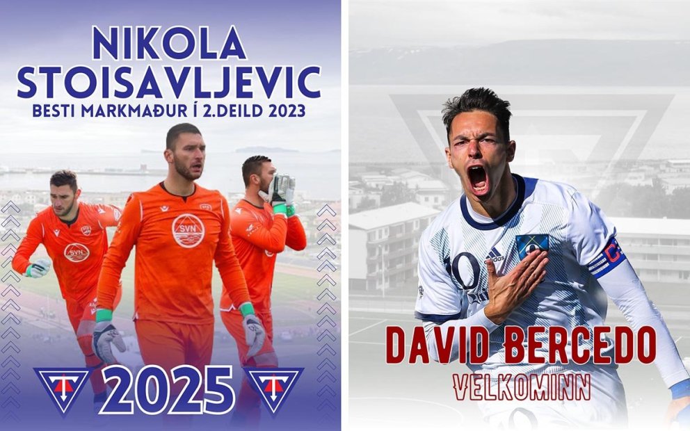 Nikola og David eru nýir leikmenn Stólanna. SAMSETT MYND
