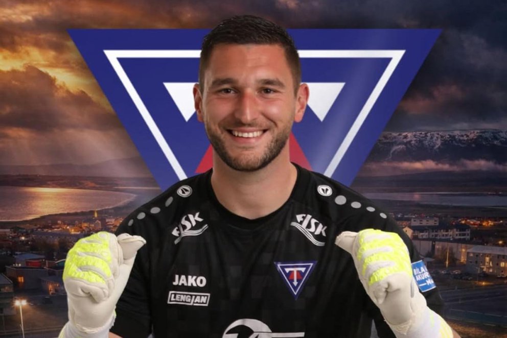 Nikola markvörður. MYND AF SÍÐU KNATTSPYRNUDEILDAR TINDASTÓLS