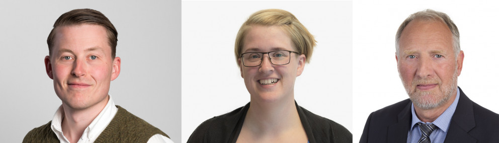 Gylfi Ólafsson, Lee Ann Maginnis og Sturla Rafn Guðmundsson, efstu menn Viðreisnar í Norðvesturkjördæmi.
