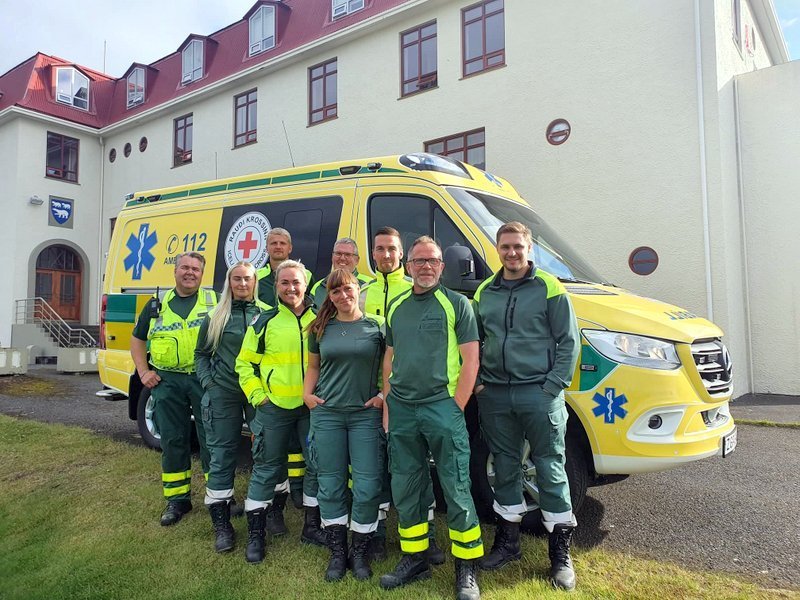 Nýr og glæsilegur sjúkrabíll HSN á Blönduósi