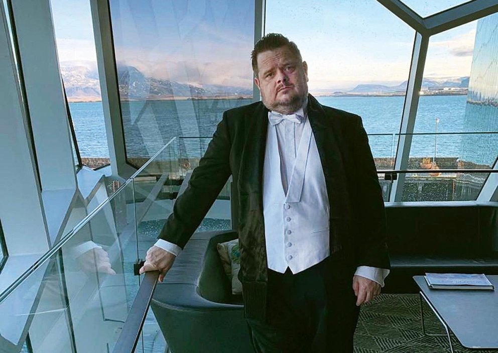 Ólafur tilbúinn í slaginn í Hörpu. MYND AÐSEND