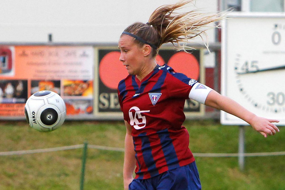 Ólína Sif fyrirliði Stólanna spilar í kvöld síðasta leik sinn á tímabilinu. MYND: ÓAB