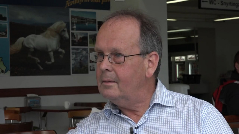 Pétur Stefánson, verslunarstjóri í KS Varmahlíð. Mynd: Skjáskot frá N4.