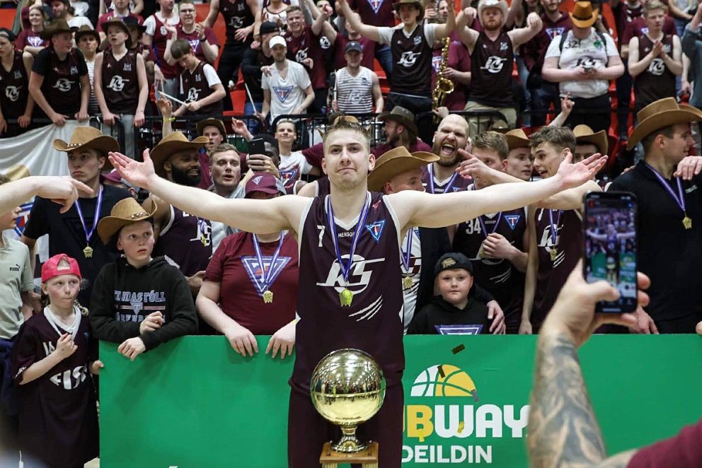 Pétur að upplifa drauminn. AÐSEND MYND