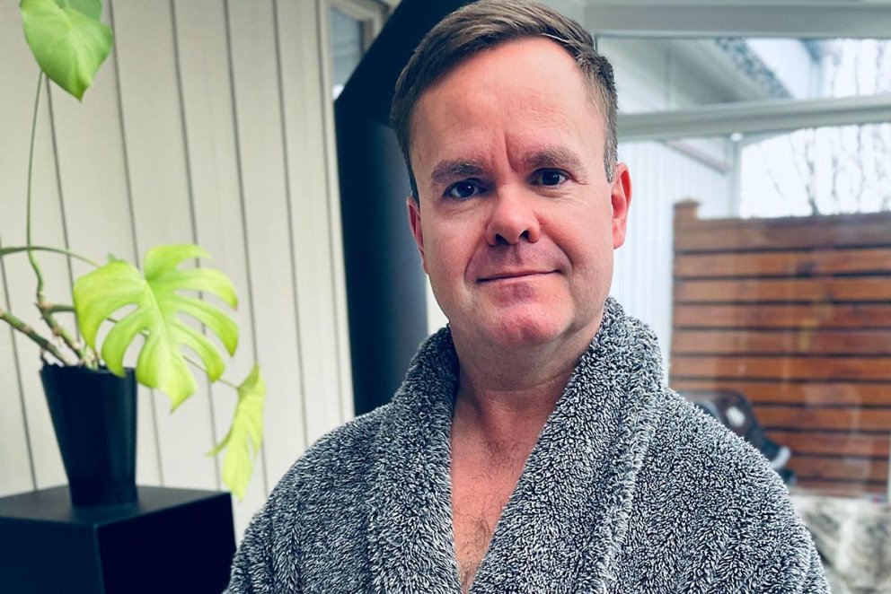 Pétur Jóhann kemur till dyranna eins og hann er klæddur. MYND AF NETINU