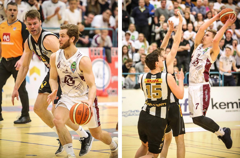 Arnar og Pétur á fullri ferð gegn KR. MYNDIR: HJALTI ÁRNA