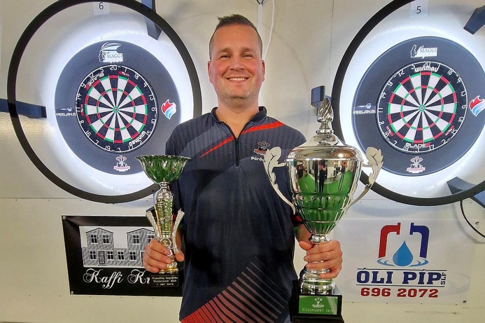 Þórður Ingi að missa sig í gleðinni. MYND: PKS