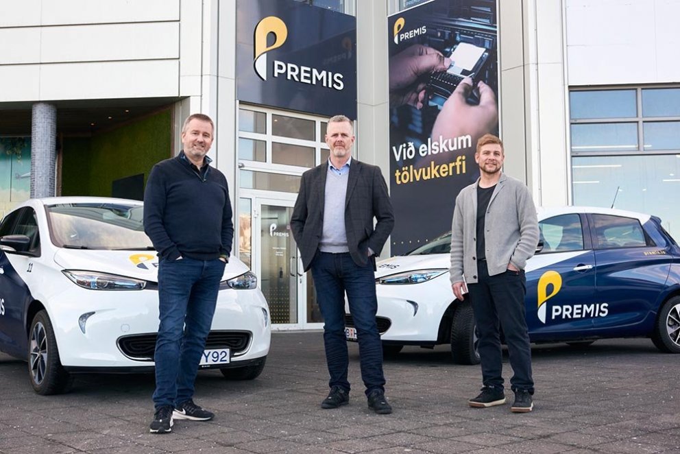 Frá vinstri, Pétur Ingi Björnsson, Sigurður Pálsson, Kristinn Elvar Arnarsson