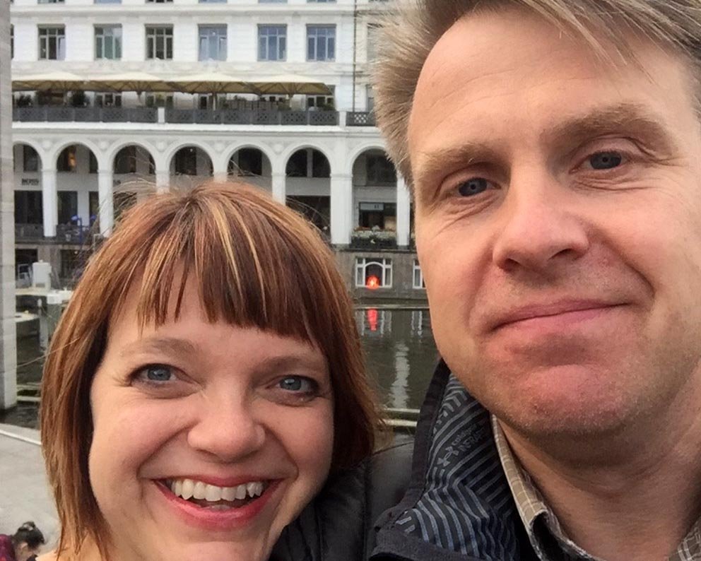 Halldór Gunnar ásamt Sigríði konu sinni. AÐSEND MYND