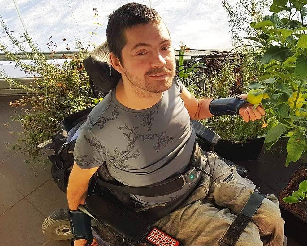 Rúnar Björn í einni vinnunni. AÐSEND MYND