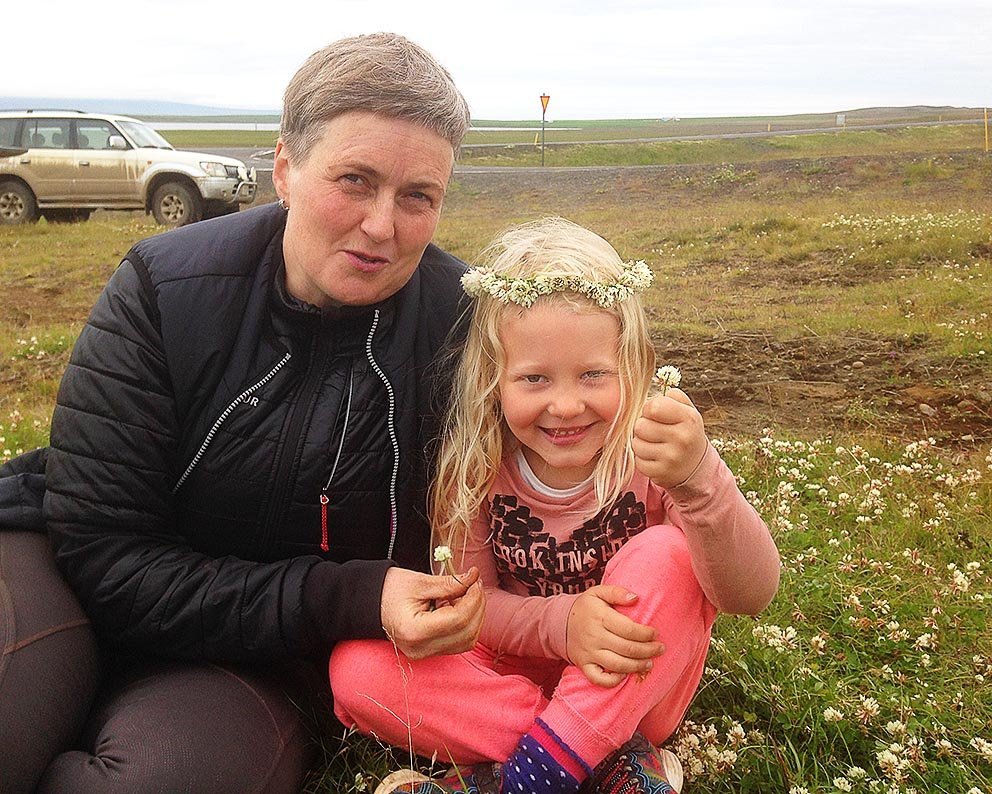 Sólborg Una og Edda Björg á góðri stundu. AÐSEND MYND