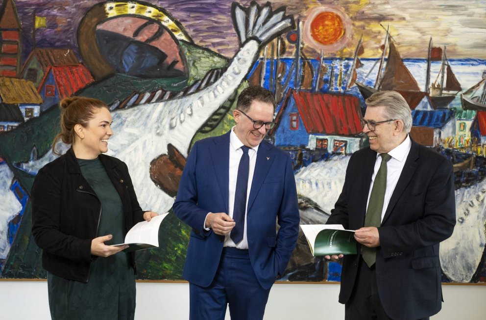 Kristján Þór, Hlédís og Björn kynna Ræktum Ísland! - myndGolli