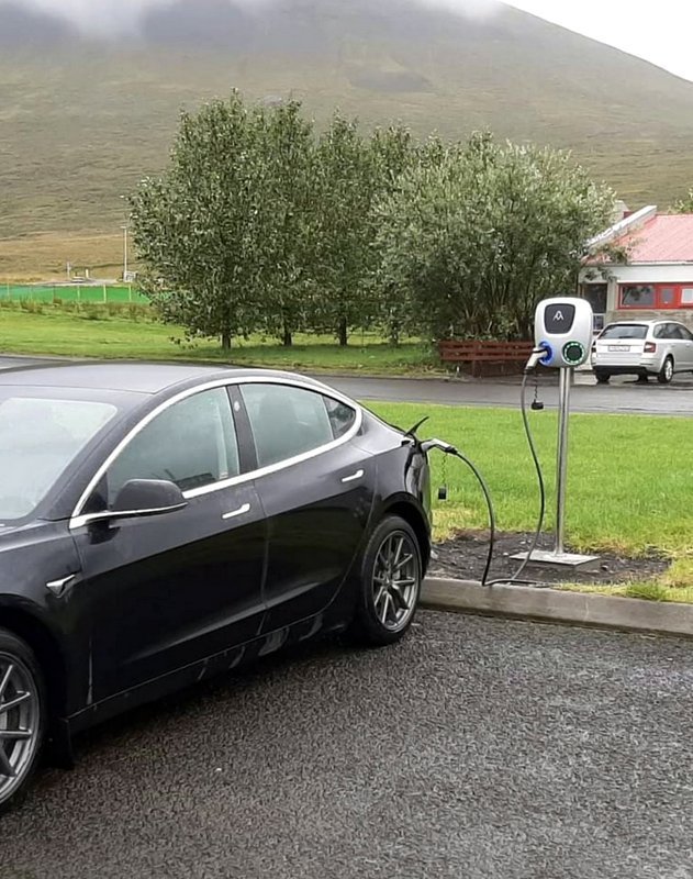 Fyrsti bíllinn hlaðinn. Mynd: hunavatnshreppur.is